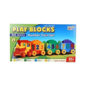 Play Blocks Number Train Set, Creative Number Learning Kit for Kids