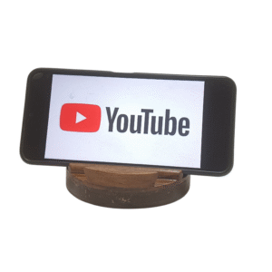 Eco-Friendly Coconut Shell & Wooden Phone Stand - Image 3